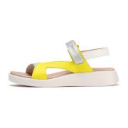 Wonders Sandalias Hali Azul, Color: Amarillo Multicolor, Dam