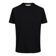 Iceberg Svart bomull jersey T-shirt med broderad logotyp lapp Black, H...