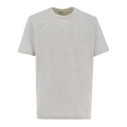 Eleventy Lager Grå Bomull T-shirt med Crew Neck Gray, Herr