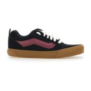 Vans Svarta Mockasneakers med Lila Insatser Black, Herr