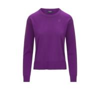 K-Way Stiliga Sweatshirts och Hoodies Purple, Dam