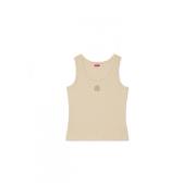 Kenzo Bomull T-shirt Beige, Dam