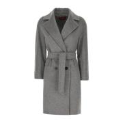 Max Mara Studio Stiliga Kappor Kollektion Gray, Dam