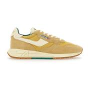 Autry Guld Sand & Flasgrön Sneakers Yellow, Herr