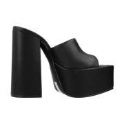 Steve Madden Plattform Klackmulor Black, Dam