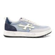 Premiata Blå Mocka Mesh Sneakers Blue, Herr