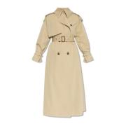 Alexander McQueen Dubbelknäppt trenchcoat Green, Dam