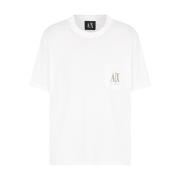 Armani Exchange Klassisk T-shirt med korta ärmar White, Herr