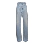 Saint Laurent Hög V-Taille Breda Ben Jeans Blue, Dam