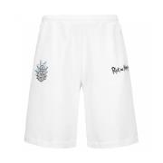 Kappa Bomull Bermuda Shorts med broderade logotyper White, Herr