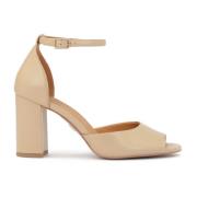 Kazar Beige sandaler med full klack Beige, Dam