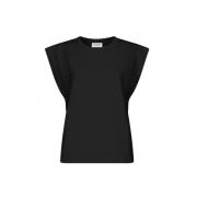 Dondup Polyester T-shirt Black, Dam