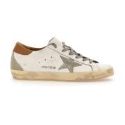 Golden Goose Klassiska vita lädersneakers med stjärna White, Dam