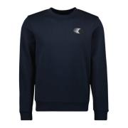 Moncler Faded Logo Sweatshirt Vår-Sommar 2025 Blue, Herr