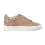 ALMA EN PENA Sneaker glitter skor Beige, Dam