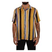 Dolce & Gabbana Short Sleeve Shirts Multicolor, Herr