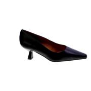 ANGEL ALARCON Svarta läderhögklackade pumps Black, Dam