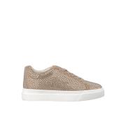 ALMA EN PENA Sneaker täckt med strass Beige, Dam