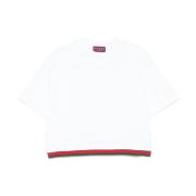 Gucci Vita T-shirts och Polos med Web-stripe White, Dam