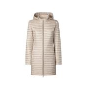 Save The Duck Stilfull Puffer och Parka Jacka Beige, Dam