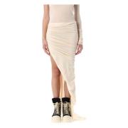 Rick Owens Mjuk Edfu Långkjol Naturlig Beige, Dam