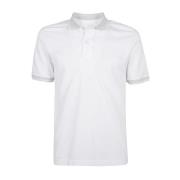 Eleventy Giza Bomull Polo Skjorta White, Herr