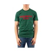 Dsquared2 Avslappnad Bomull T-shirt Green, Herr