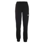 The North Face Svarta bomulls sweatpants med elastisk midja Black, Dam