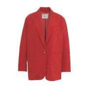 8PM Orange Blazer 'Costes' Elegant Stilren Red, Dam