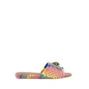 Kurt Geiger Platt toffel i rosa Multicolor, Dam