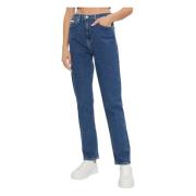 Calvin Klein Jeans Autentiska Slim Straight Damjeans Blue, Dam