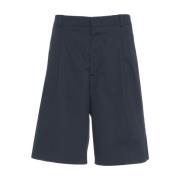 AMARÁNTO Blå Bermuda Shorts för Män Blue, Herr