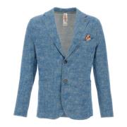 Bob Turkos Blazer med Honungsfrämjande Väv Blue, Herr