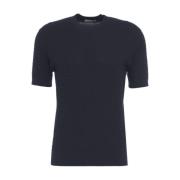 Paolo Pecora Blå Honeycomb T-shirt Casual Herrmode Blue, Herr