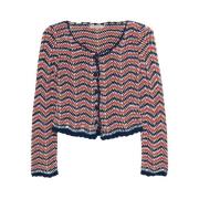 The New Society Areti Kvinna Cardigan Multicolor, Dam