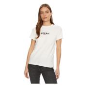 Guess Ekologisk bomull dam t-shirt Regular Fit White, Dam