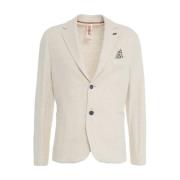 Bob Beige Linen Blend Blazer Beige, Herr