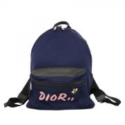 Dior Vintage Pre-owned Tyg ryggsckar Blue, Dam