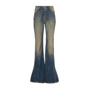 Acne Studios Blå Bootcut Jeans för Kvinnor Blue, Dam