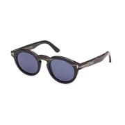 Tom Ford Svart Horn Runda Glasögon Black, Unisex