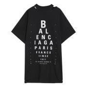 Balenciaga Kortärmad rund hals T-shirt Black, Dam