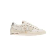 Golden Goose Vita Lädersneakers Vintage Stil Beige, Dam