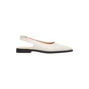 Copenhagen Shoes Vita Ballerinaskor Eleganta Läderskor White, Dam