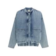 The New Society Chios Kvinna Bomber Blue, Dam