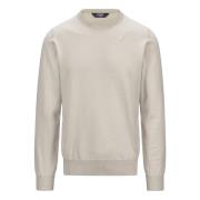 K-Way Herr Crewneck Sweater Beige, Herr