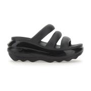 Crocs Svarta Sandaler med Trippelrem Black, Dam