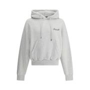 Jacquemus Grå Melange Hoodie Avslappnad Passform Gray, Herr