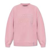 ROTATE Birger Christensen Sweatshirt med logotyp Pink, Dam