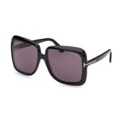 Tom Ford Stiliga solglasögon för modeälskare Black, Unisex