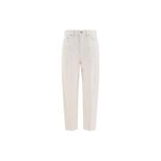 Mother High Waisted Skinny Jeans Beige, Dam